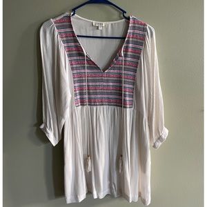 Umgee Boho Smock Dress - POCKETS!